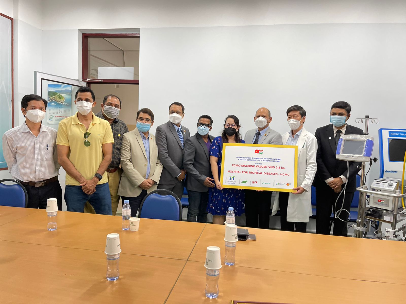 VIRTUAL HANDOVER CEREMONY OF ECMO MACHINE TO THE HCMC HOSPITAL FOR TROPICAL DISEASES