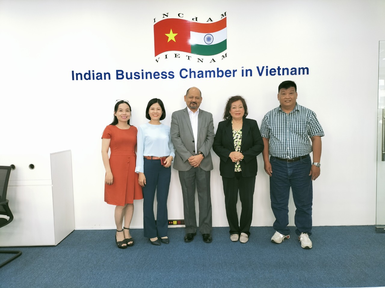 Meeting INCHAM  & SIYB, VAE at INCHAM office for trade promotion between Vietnamese and Indian businesses.