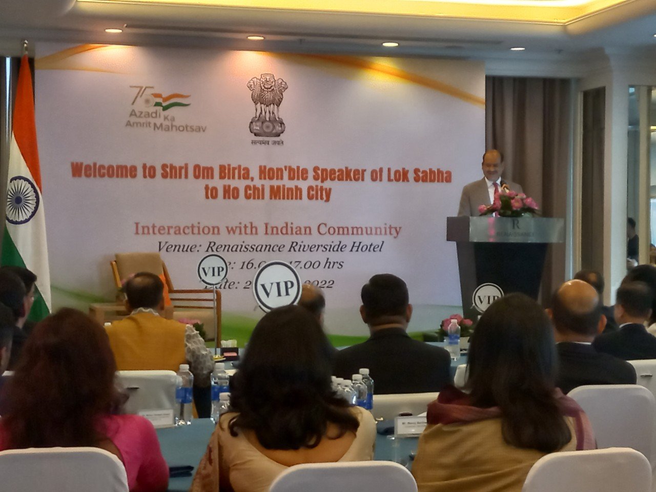 Welcome to Shri Om Biria, Hon’ble Speaker of Lok Sabha to Ho Chi Minh City – Interaction with Indian Community